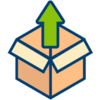 An icon representing Seniors being unpacked.