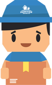 A mover carrying a box during residential moving