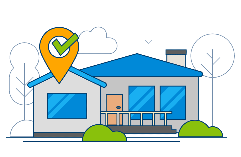 Successful Address Update: Home Ready for New Beginnings A home after a successful change of address.